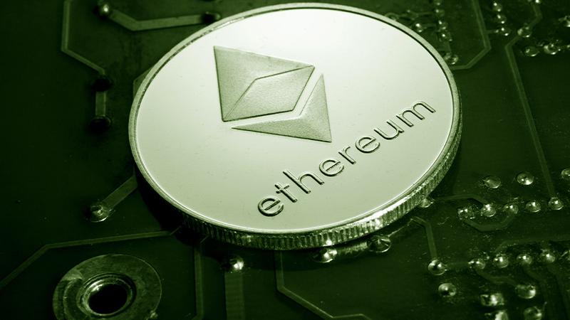 image featuring an ethereum coin